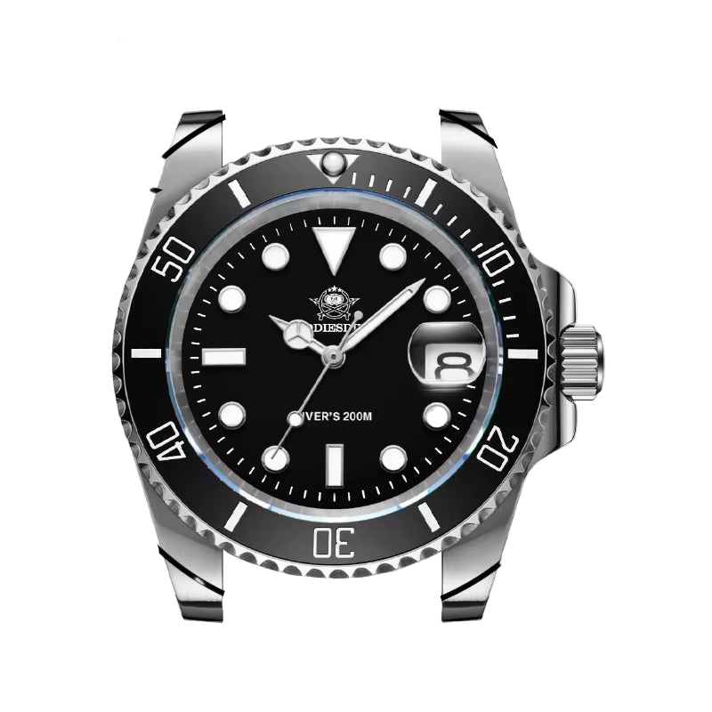 Quartz Watch Luxury Brand Men Watches Waterproof Business 41Mm Watch C3 Luminous Stainless Steel Black Diver Watch