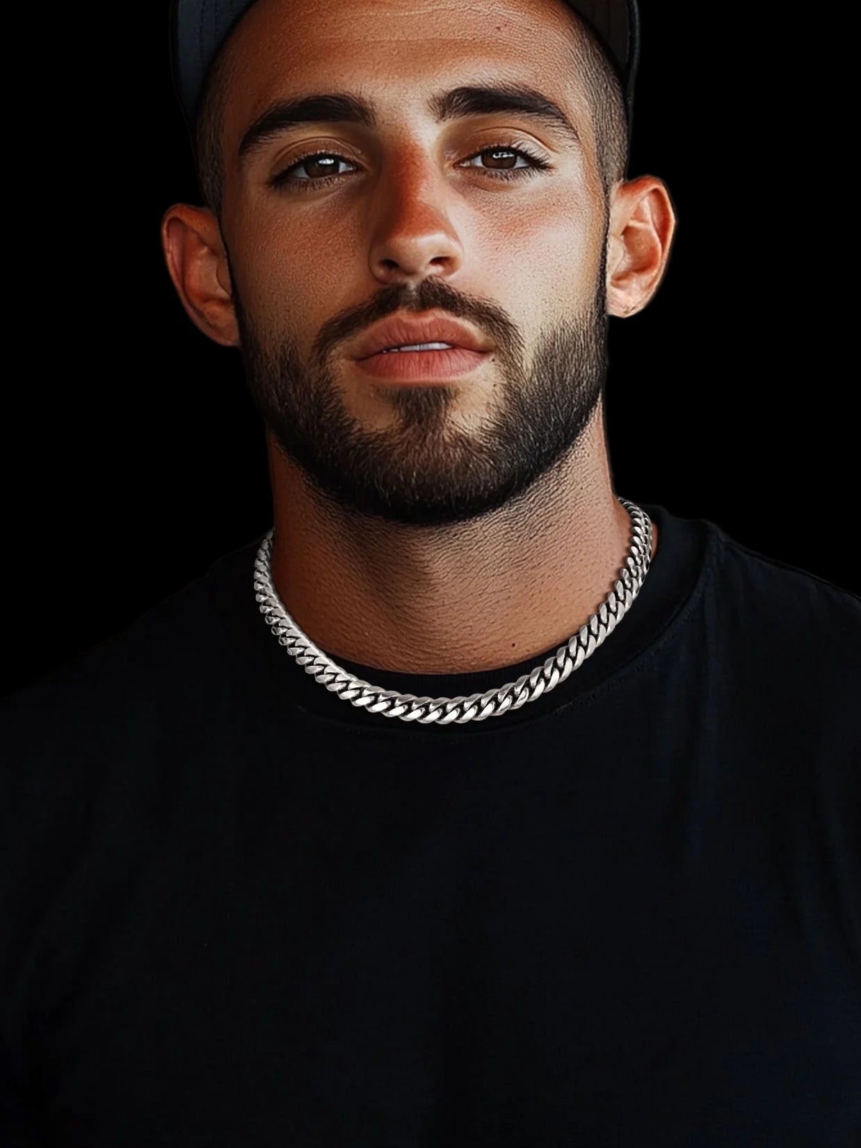 Hip Hop Men Necklaces Curb Cuban Chains 20Inch 10Mm Stainless Steel Chains Gift for Mens