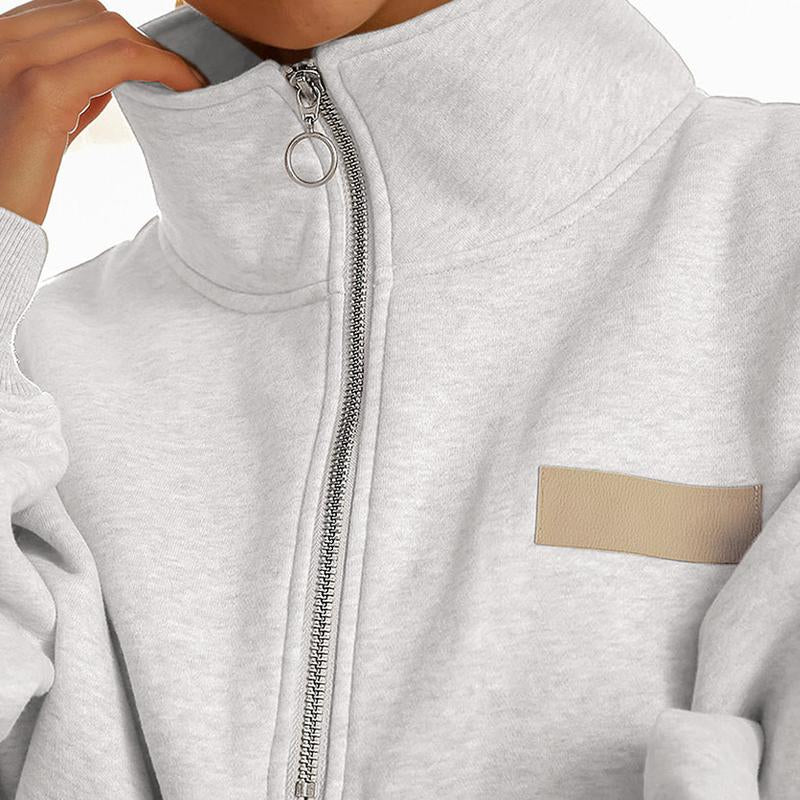 Aleumdr Women 2 Piece Outfits Sweatsuit Lounge Set Half Zip Pullover with Jogger Airport Tracksuit Matching Pants Set Outdoorfun
