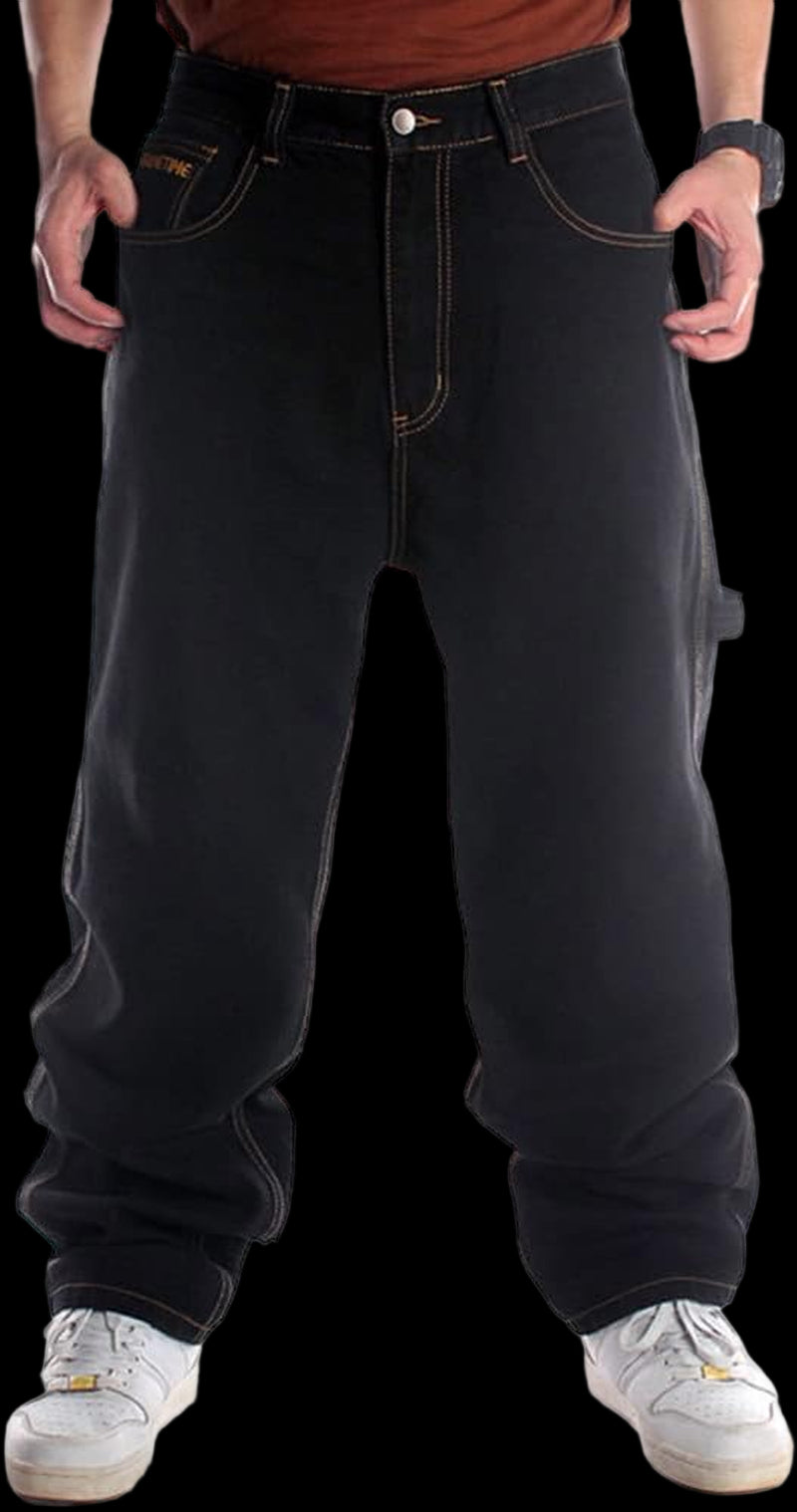 Baggy Jeans for Men Loose Fit Skateboard Pants Street Hip Hop Jeans
