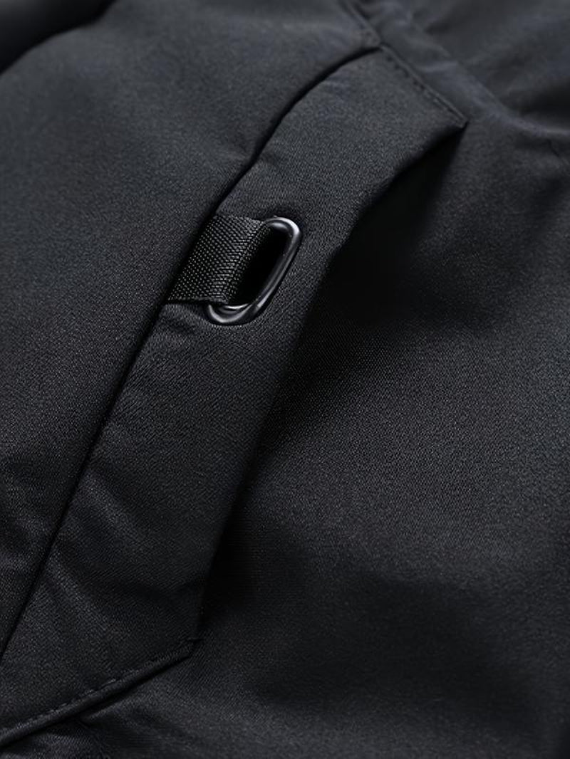 Men'S Thick Winter Warm Coat plus Size Cold Weather Jacket with Hood Long Sleeve Front Button Design Suitable for Extreme Cold Daily & Formal Occasions Durable Winter Clothing Winter Jackets Cold Weather Coats Hooded Casual Coats Black Menswear