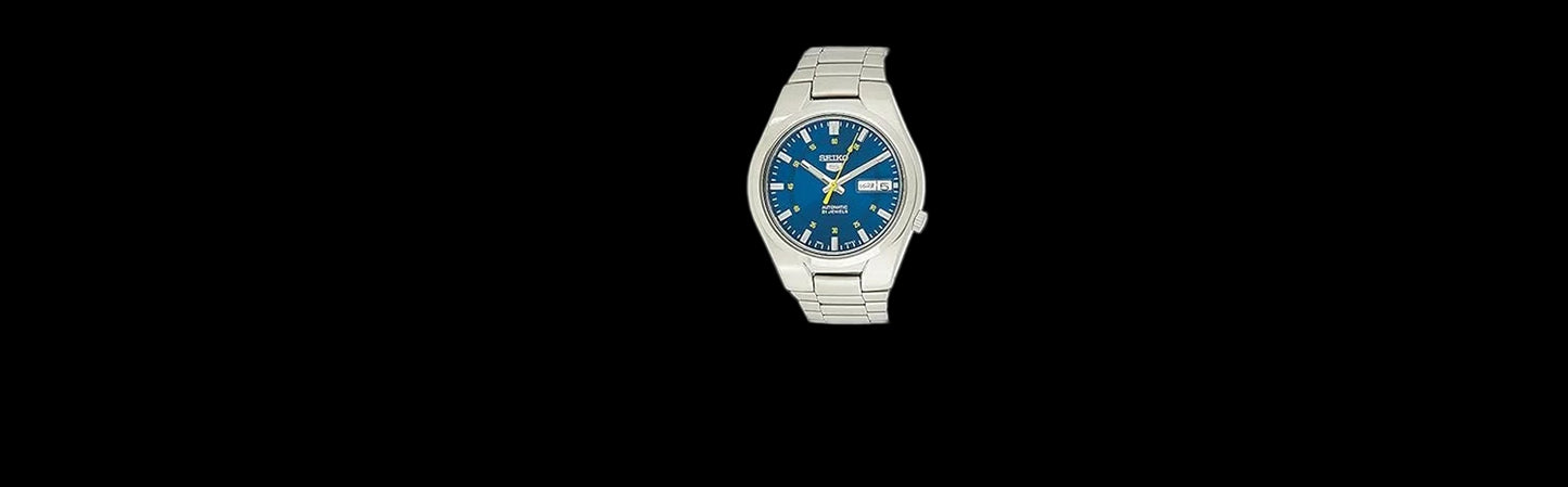 Men'S 5 Automatic SNK615K Blue Stainless-Steel Automatic Dress Watch