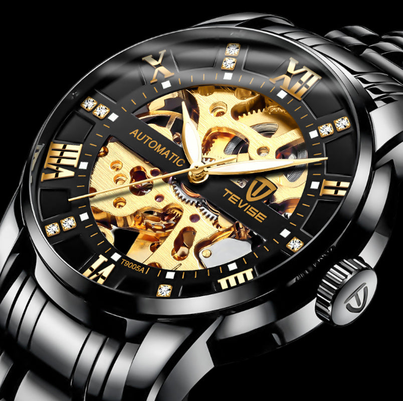 Men''S Fashion Watch Fashion Automatic Mechanical Watch Hollow Watch Watch Waterproof Men''S Watch