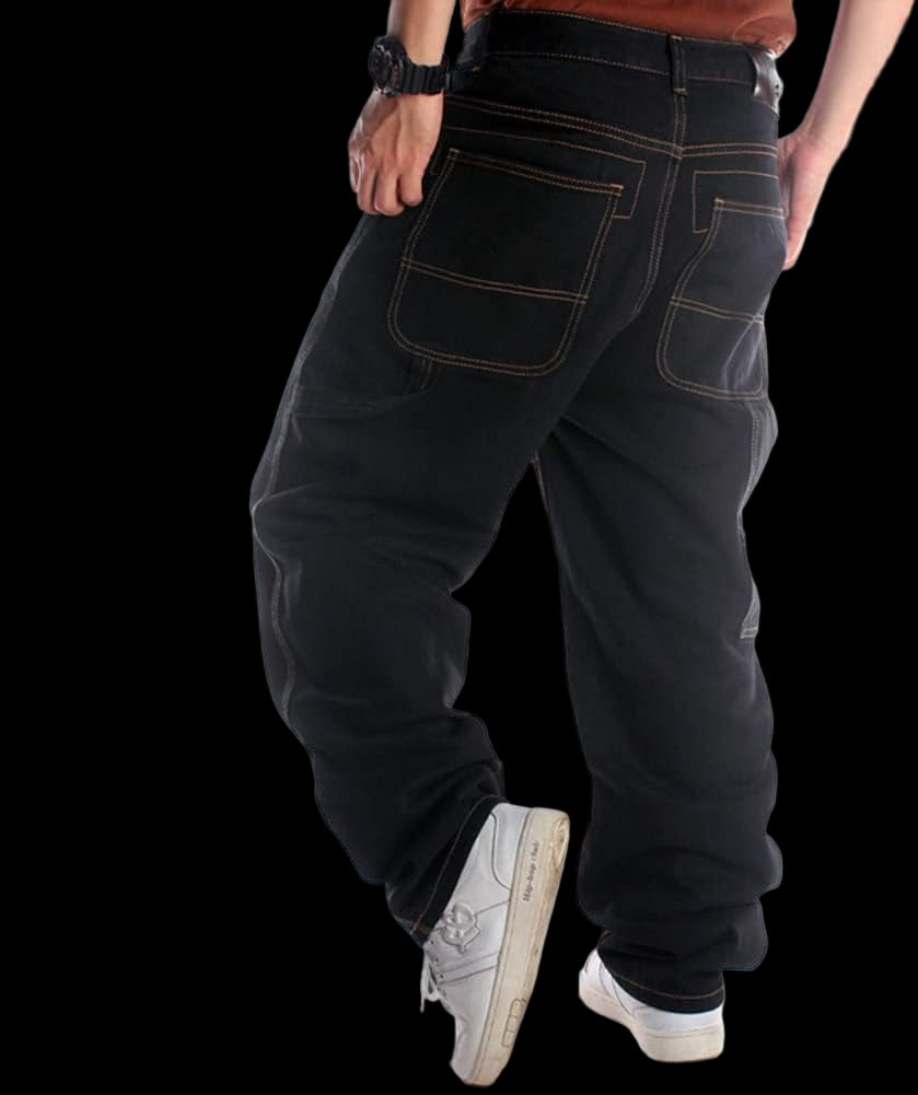 Baggy Jeans for Men Loose Fit Skateboard Pants Street Hip Hop Jeans