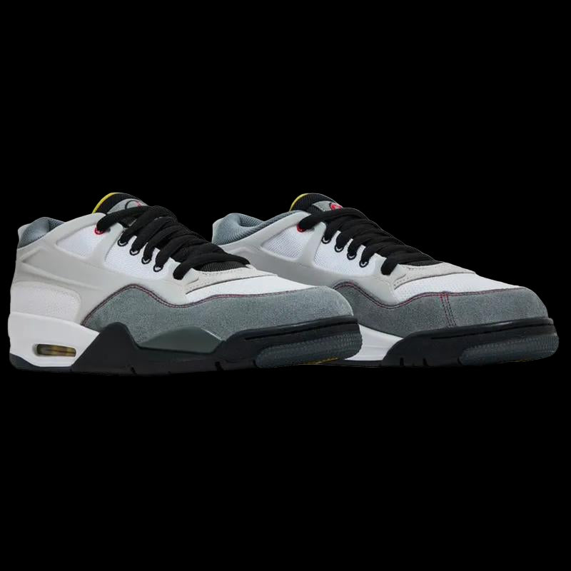 Nike Air Jordan 4 RM Premium White Black Smoke Grey Fire Red IB8052-100 Men'S Fashion Shoes New