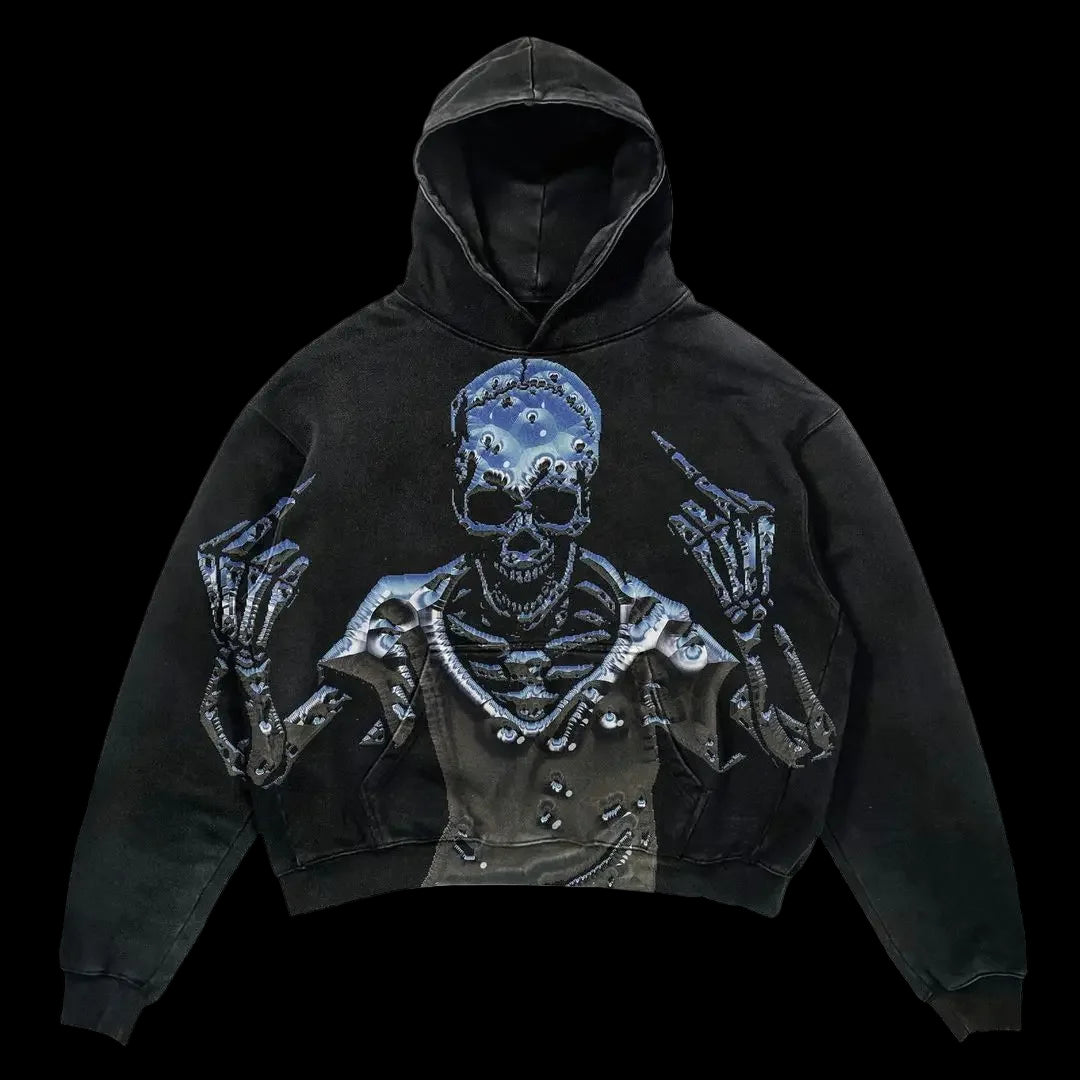 Harajuku Oversized Letter Print Streetwear High Quality Hoodie Vintage Streetwear Women Sweatshirt Goth Jacket Y2K Hoodies Women