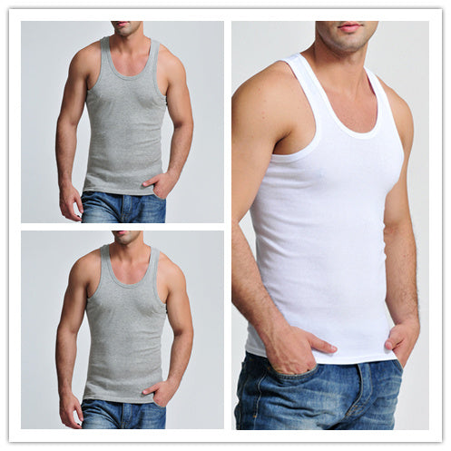 Fashionable Breathable Stretch Men's Vest Undershirt