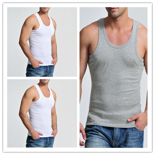 Fashionable Breathable Stretch Men's Vest Undershirt