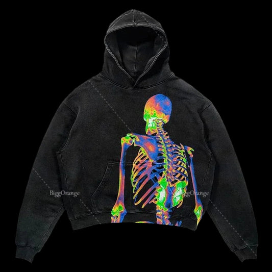 Harajuku Oversized Letter Print Streetwear High Quality Hoodie Vintage Streetwear Women Sweatshirt Goth Jacket Y2K Hoodies Women