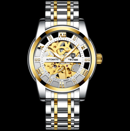 Men''S Fashion Watch Fashion Automatic Mechanical Watch Hollow Watch Watch Waterproof Men''S Watch