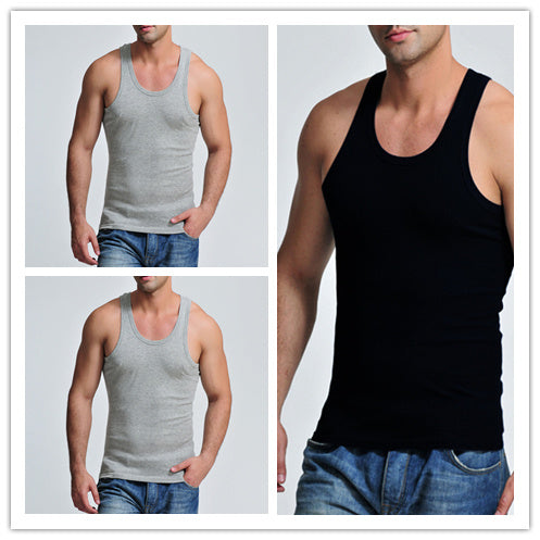 Fashionable Breathable Stretch Men's Vest Undershirt